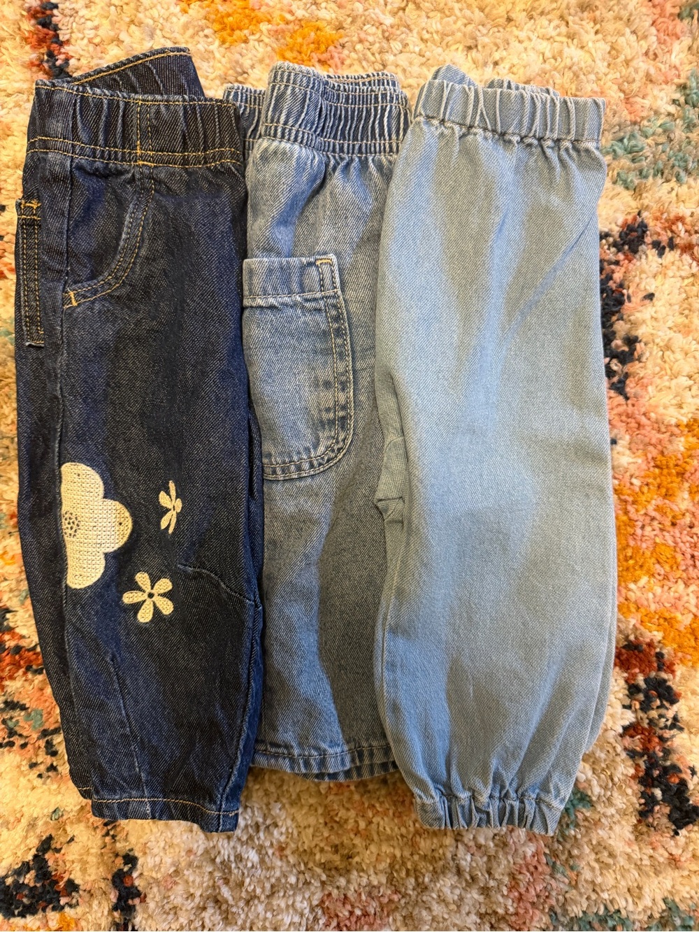 Set of 3 Old Navy Denim Pants 12-18 month